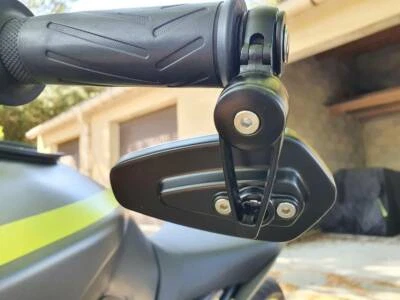 Motorcycle 7/8" Handle Bar End Side Mirrors For Suzuki GSXR 1000 750 600 250 JQ - Image 1 of 4