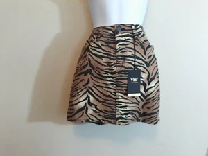 NUEVAS COLECCIONES YMI DAMAS PATRÓN TIGRE MINIFALDA JUNIORS TALLA:7/28 - Imagen 1 de 2