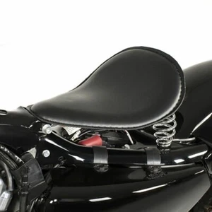 VINTAGE BOBBER CHOPPER HARLEY DAVIDSON SPORTSTER DYNA SOFTAIL SPRING SADDLE - Picture 1 of 5