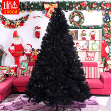 Black Artificial Christmas Tree Holiday Indoor Plastic Stand Base Xmas Home New