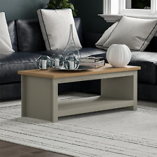 Arlington Coffee Table 1 Shelf Storage MDF Living Room Modern Furniture Grey