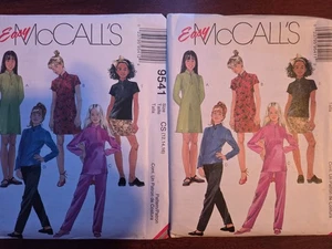 VTG McCalls 9541 Easy Girls Dress Tunic Top Pull-On Pants Skirt SZ 7-16 UC FF - Picture 1 of 9