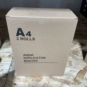 2 Master Rolls Compatible With Riso S-4250 For Risograph RZ220 RZ230 EZ RZ A4 - Picture 1 of 3