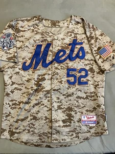 Majestic - NY Mets - Yoenis Cespedes - #52 - World Series Camo Jersey - Size 40 - Picture 1 of 6