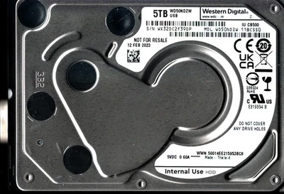 WD50NDZW-11BCSS0 S/N: WX32D WESTERN DIGITAL 5TB FEB 2023 - Image 1 of 2
