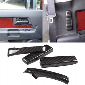 ABS Carbon Fiber Inner Door Handle Cover Trim For Toyota FJ Cruiser 2007-2021 - Picture 1 of 11