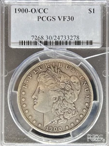Dólar Morgan 1900-O/CC VF30 PCGS (#PA24733278) - Imagen 1 de 2