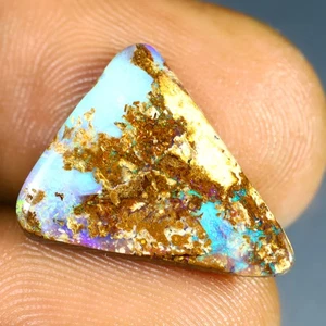 4.33 ct RARE! Cabochon (17X14mm)Multi Color Australian Koroit Boulder Opal - Picture 1 of 2