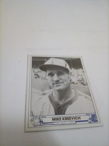 1944 Playball Baseball Card # 3 Mike Kreevich - St. Louis Browns ristampa gratuita S&H - Foto 1 di 2