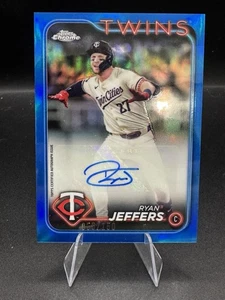 2024 Topps Chrome Update Blue Auto /150 Ryan Jeffers Twins - Picture 1 of 3