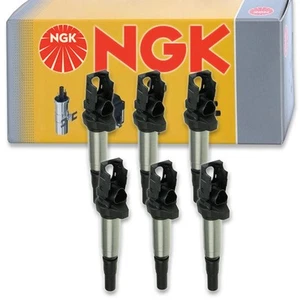 6 pcs NGK Ignition Coil for 2003-2006 BMW 330i 3.0L L6 - Spark Plug Tune Up bb - Picture 1 of 5