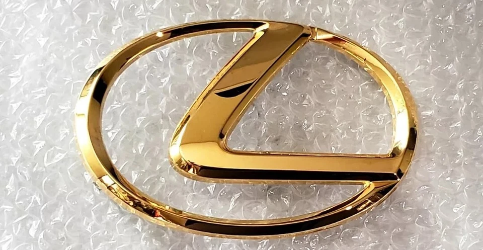 ПОДХОДИТ для нового Lexus LX470 с эмблемой передняя решетка 24K золото 1998 1999 2000 2001 2002 2003 - Изображение 1 из 1