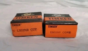 Timken Genuino, Juego de 2 Piezas (LM11949 y LM11910) Copa de Cojinete y Cono, Nuevo de Lote Antiguo - Imagen 1 de 2