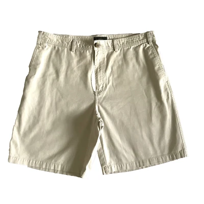 Pantalones Cortos Eddie Bauer Caqui Claro 100% Algodón Chinos Para Hombres 36 Bolsillos Golf 8" Usados en Excelente Condición Foto 1 de 4