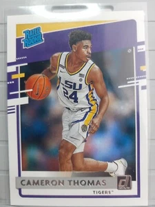 2021 Panini Draft Picks Donruss Cameron Thomas #40 Rated Rookie Card LSU - Picture 1 of 10