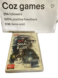 I Am Not A Serial Killer DVD Australian Release Ex-rental Christopher Lloyd - Picture 1 of 4