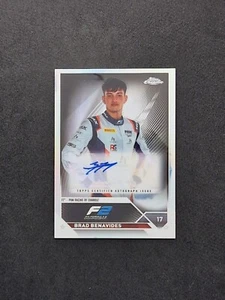 2023 Topps Chrome Formula 1 F1 Brad Benavides Base Autograph Refractor #CAC-BB - Picture 1 of 2