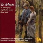 The Chamber Choir Of Birmingham Conservatoire To Music (CD) Album