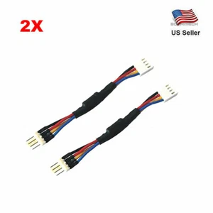 4 Pin Male to Female Connector PC Fan Speed Extension Cable - 2pcs - Picture 1 of 4