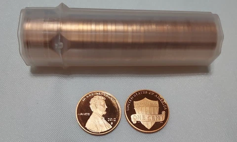2012 S LINCOLN PENNY CENT PROOF ROLL (50 PCS) Cover
