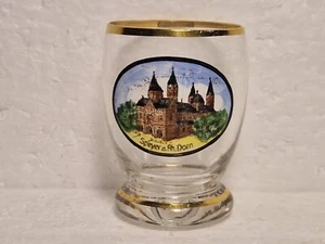 ANTIK ANDENKEN SCHNAPSGLAS SPEYER AM RHEIN - DOM 1920 / 1930 - Bild 1 von 6