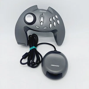 Rare Medion PC USB Joypad Controller with Wireless Receiver Dongle MD604 - Picture 1 of 7