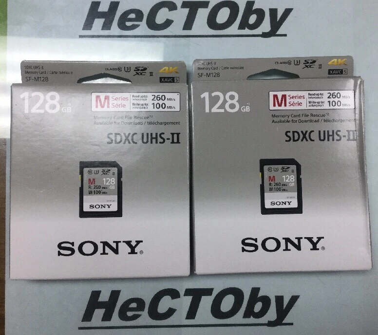 Sony 128GB SD SDXC Memory Card Read 260MB/s Class 10 U3 4K UHS-II SF-M128 AU - Image 1 of 2