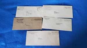 LOT OF FIVE FRANKED GOVERNOR ENVELOPES: 1940'S: F+ - Picture 1 of 2