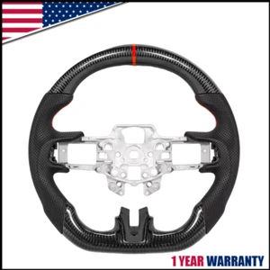 Fit For Ford Mustang Shelby GT350 2015 2016 2017 Real Carbon Steering Wheel - Foto 1 di 12