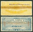 WW2 US Philippines 1 Peso PNB CEBU C S Ginaquit, Surigao Emergency Notes