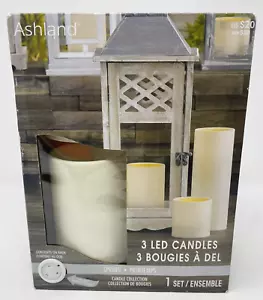 Velas LED Ashland 3 tamaños diferentes blanco roto - Imagen 1 de 9