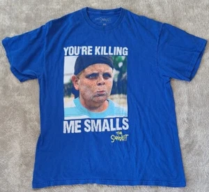 Camiseta vintage SANDLOT YOU'RE KILL ME SMALL azul película L pecho 48" - Imagen 1 de 3