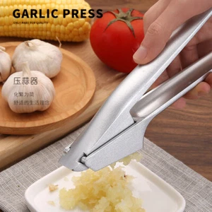 Professional Kitchen Garlic Press Garlic Mincer Ginger Crusher Aluminum Alloy UK - Picture 1 of 10