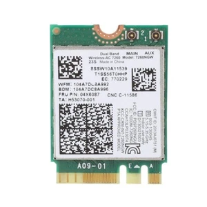 Genuine Lenovo ThinkPad 11E 20DB Chromebook Wireless WiFi Card 7260NGW - 154 - Afbeelding 1 van 1