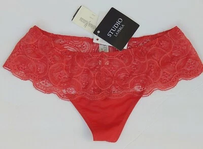 TANGAS DE ENCAJE BARROCO LA PERLA STUDIO SHONSOFT ROJAS talla 1(IT) P-XS NUEVAS AUTÉNTICAS Foto 1 de 2