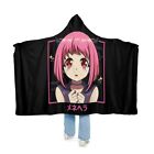 Pink Hair Fem Kanji Ramen Anime Otaku Manga Hentai Lover Gift Snuggle Blanket