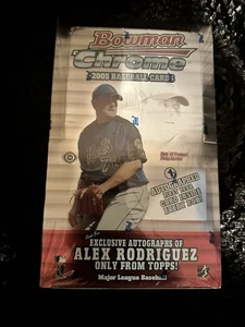 2005 BOWMAN CHROME BASEBALL HOBBY BOX FACTORY SEALED UNOPENED - Picture 1 of 8