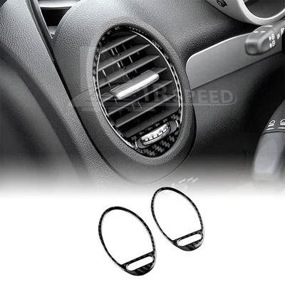 Adesivo de acabamento de fibra de carbono para saída de ventilação lateral Mercedes-Benz SLK R171 04-10 - Imagem 1 de 4