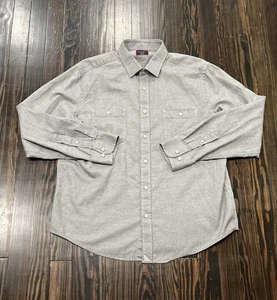 Untuckit Camicia con bottoni Uomo XL Grigio Cotone  - Foto 1 di 4