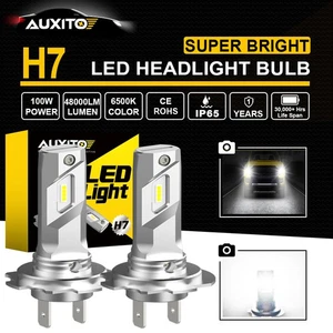 Kit de conversión de faros bombilla LED AUXITO H7 22000LM 60W brillante 6500K blanco frío - Imagen 1 de 11