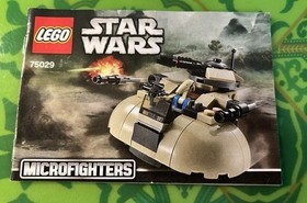 LEGO 75029 Star Wars AAT Microfighter 100% Complete w/ Manual - No Box