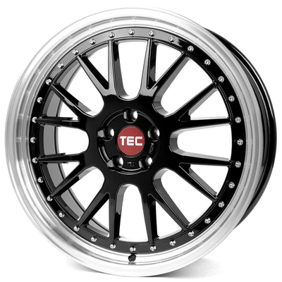 18 Zoll T1 Stufentiefbett Alufelgen 8x18 4x100 ET35 in schwarz für Fiat Hyundai - Bild 1 von 4