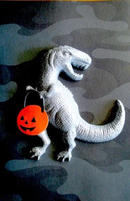 Tarjeta de felicitación de Halloween Hallmark Signature 3D T-Rex dinosaurio Foto 1 de 4