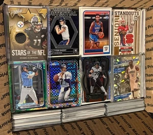 Medium Flat Rate Box Mixed Sports Cards Lot Football Baseball Basketball 2000+ - Picture 1 of 9