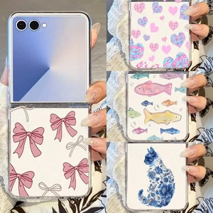 Für Samsung Galaxy Z Flip7 Flip6 Flip5 Flip4 Flip3 Herz Klar Hard Case Hülle - Bild 1 von 24