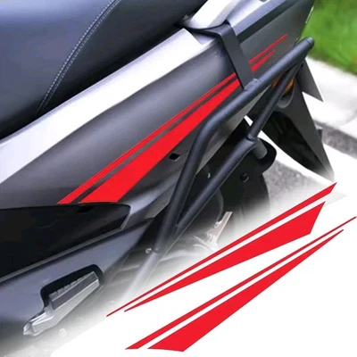 Calcomanías adhesivas universales para accesorios de motocicleta 2 piezas carrocería rayas carreras Foto 1 de 4