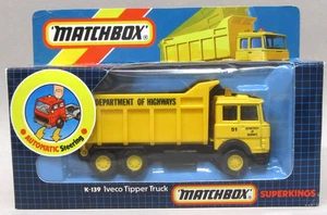 Matchbox SuperKing K139 IVECO Highway Department TIPPER TRUCK diecast MIB - Picture 1 of 6
