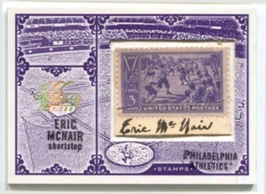 2005 LEAF CENTURY STAMP MASTERPIECE AUTO ERIC MCNAIR ATHLETICS 1/1 - Picture 1 of 4