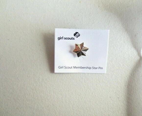 Girl Scout Pin Button 2012 100th Anniversary Disc Star Yellow Membership