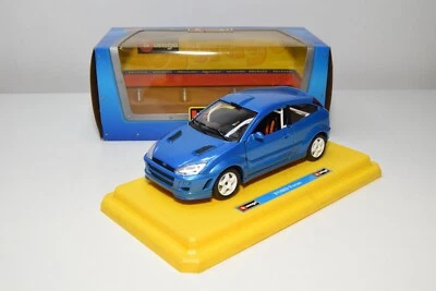 B63 1:24 BBURAGO BURAGO 0118 118 FORD FOCUS HATCHBACK 3 PORTE MET. BLUE MIB - Immagine 1 di 4